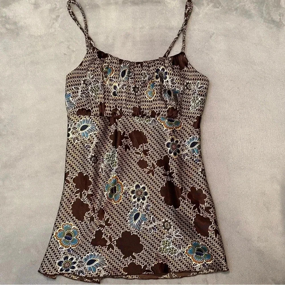 Y2k Cami IZ Byer California Top L Paisley